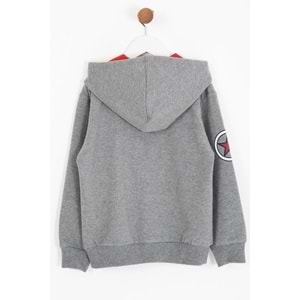 Erkek Çocuk Hırka Yıldız Baskılı - Antrasit (110/134)