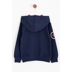 Erkek Çocuk Hırka Yıldız Baskılı - Lacivert (110/134)