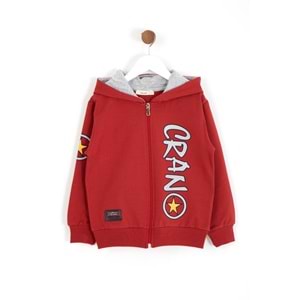 Erkek Çocuk Hırka Yıldız Baskılı - Bordo (110/134)