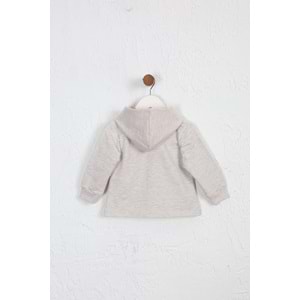 Kız Çocuk Hırka Hazır Papatyalı - Kahve Melanj (74/98)