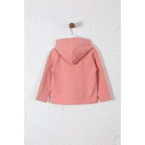 Kız Çocuk Hırka Fırfırlı - Gül Kurusu (98/122)