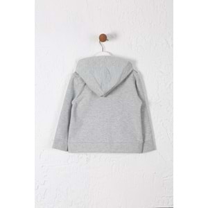 Kız Çocuk Hırka Fırfırlı - Gri (98/122)