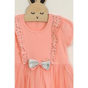 Kız Çocuk Elbise Pano Baskı - Yavruağzı (98/122)