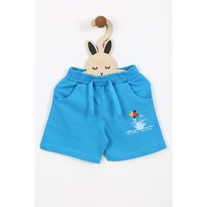 Erkek Çocuk Takım Kaplumbağa Baskılı - Krem (92/116)