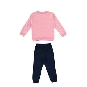 Kız Çocuk Sweat Takım Mickey Baskılı - Bebe Pembe (98/122)