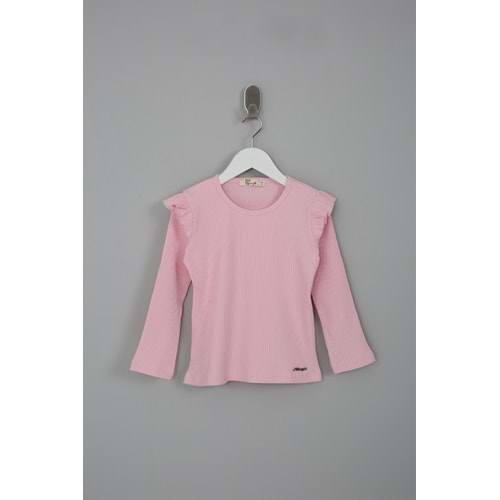 Kız Çocuk Tişört Barmy Aksesuar - Bebe Pembesi (98/122)