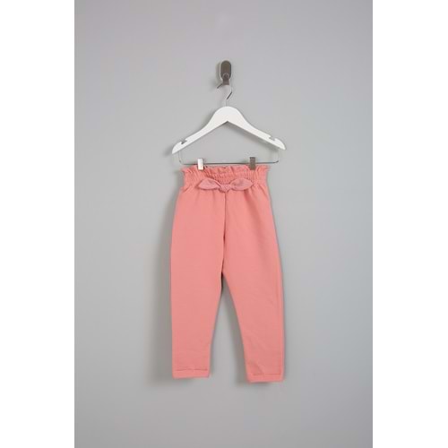 Kız Çocuk Eşofman Altı Kurdeleli - Gül Kurusu (98/122)