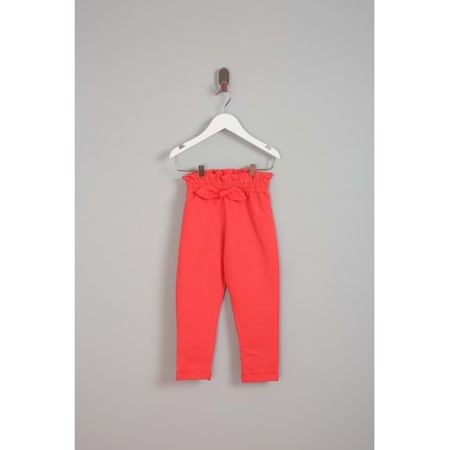 Kız Çocuk Eşofman Altı Kurdeleli - Şeker Nar (98/122)