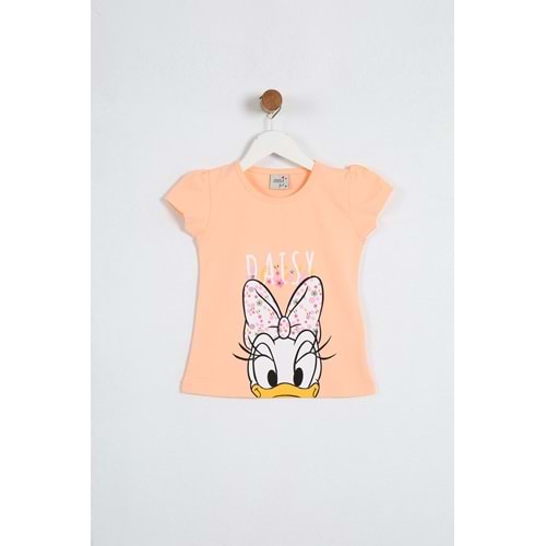Kız Çocuk Tişört Daisy Duck Baskılı - Yavruağzı (98/122)
