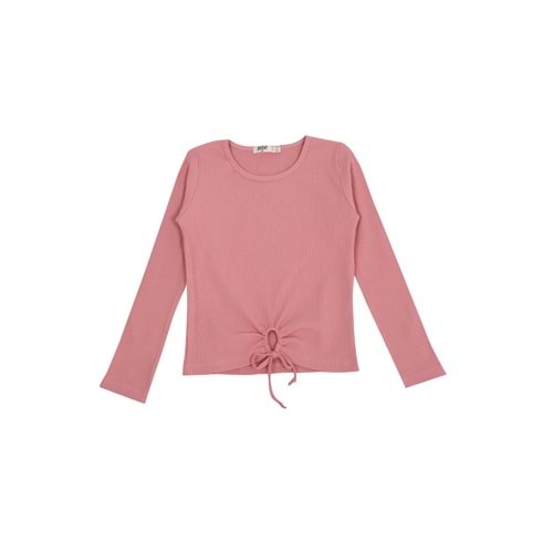 Kız Çocuk Sweat Beli Kurdeleli - Gül Kurusu (128/152)