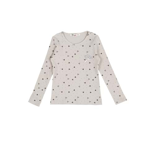 Kız Çocuk Sweat Taç Aksesuarlı - Taş (98/122)