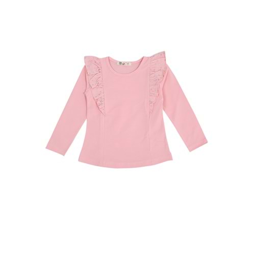 Kız Çocuk Sweat Fırfırlı - Yavruağzı (98/122)