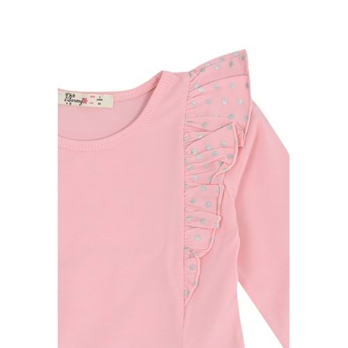 Kız Çocuk Sweat Fırfırlı - Yavruağzı (98/122)