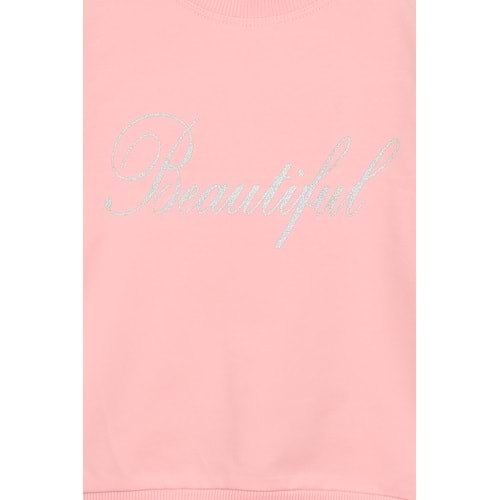 Kız Çocuk Tişört Baskılı - Yavruağzı (110/134)