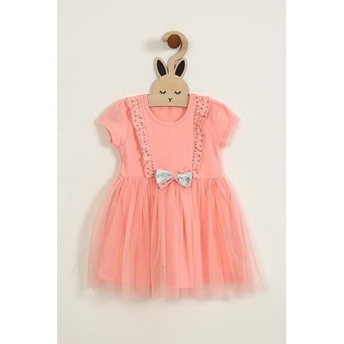 Kız Çocuk Elbise Pano Baskı - Yavruağzı (98/122)