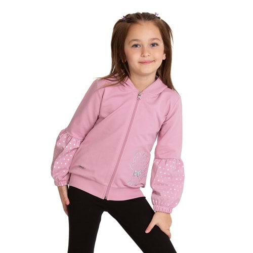 Kız Çocuk Takım Kedi Nakış - Lila (92/116)