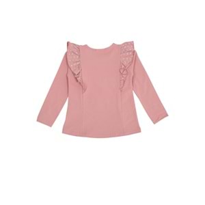 Kız Çocuk Sweat Fırfırlı - Gül Kurusu (98/122)