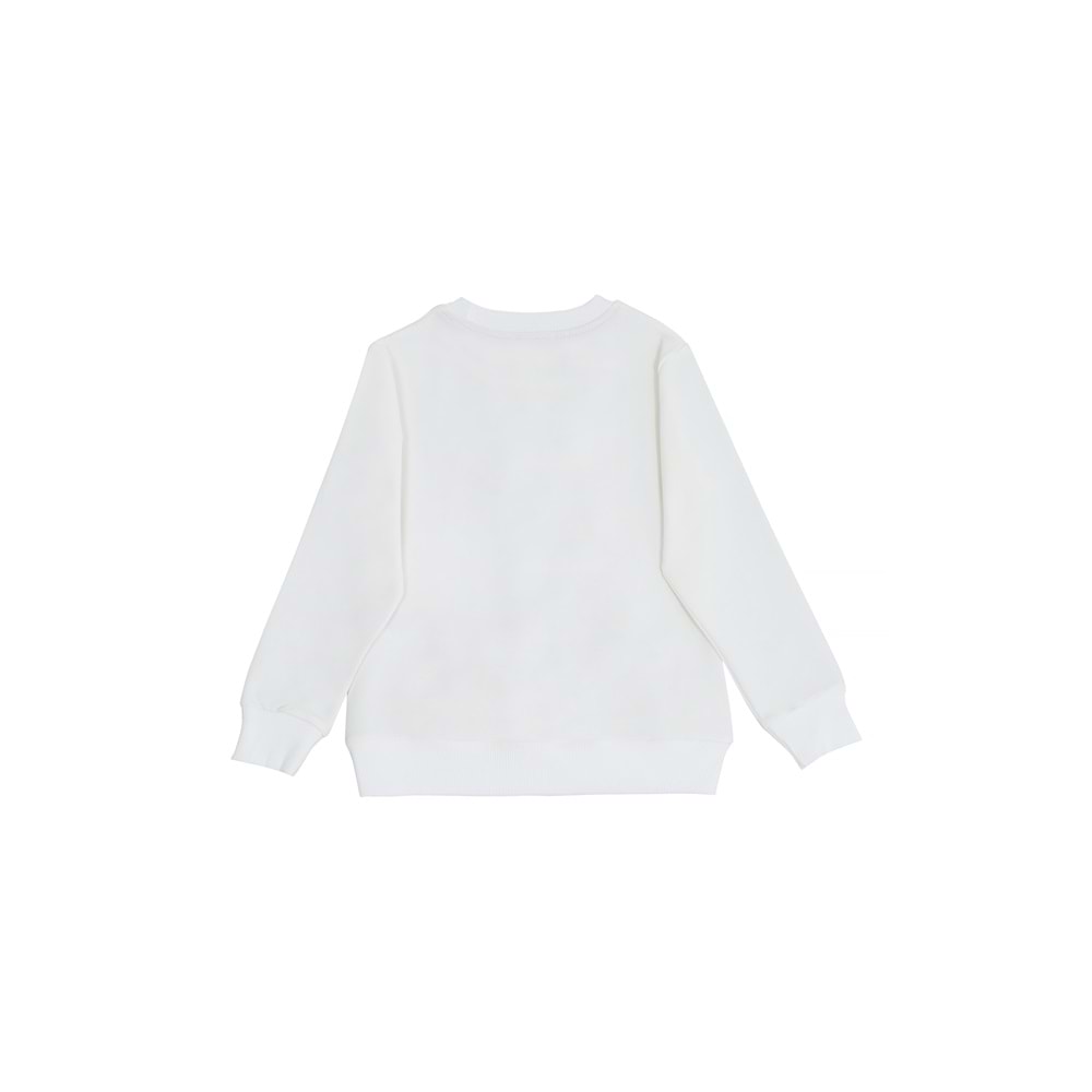 Kız Çocuk Sweat Takım Alt Üst Barbieli Baskılı - Krem (110/134)